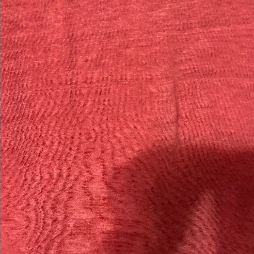 Chico's Strawberry Blush Short Sleeve top. Size one(medium)100% linen. NWT - Picture 5 of 10